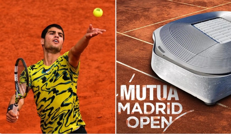 伯纳乌首次改造为网球训练场 皇马主场迎马德里公开赛