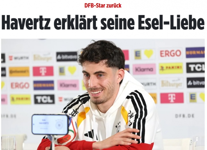 哈弗茨伤愈回归德国队 明确表态未来在阿森纳