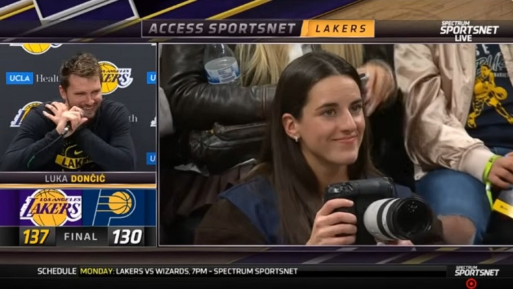 东契奇43分回应克拉克抓拍 称未察觉WNBA球星在场边客串摄影