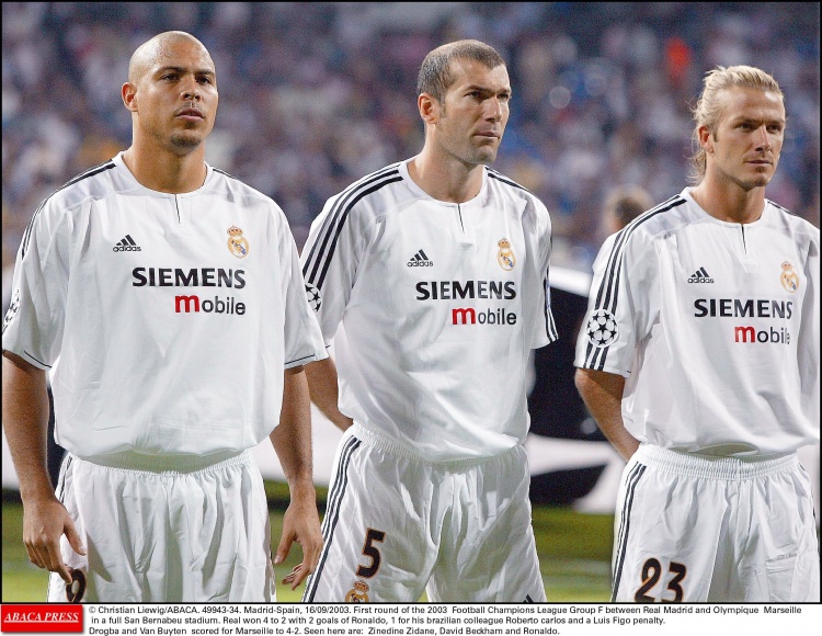 贝克汉姆忆皇马首训 直面齐达内罗纳尔多时紧张