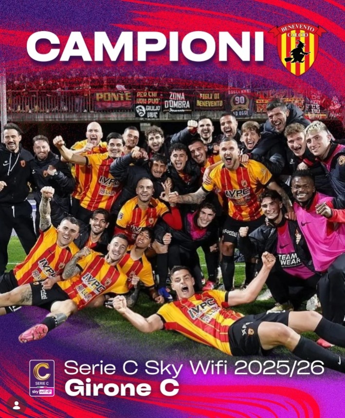 贝内文托一球制胜提前三轮登顶 锁定意乙席位结束三年蛰伏