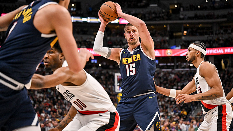 [CCTV全场集锦]🏀9连胜！掘金加时18分逆转开拓者 约基奇35+14+13 卡马拉30分