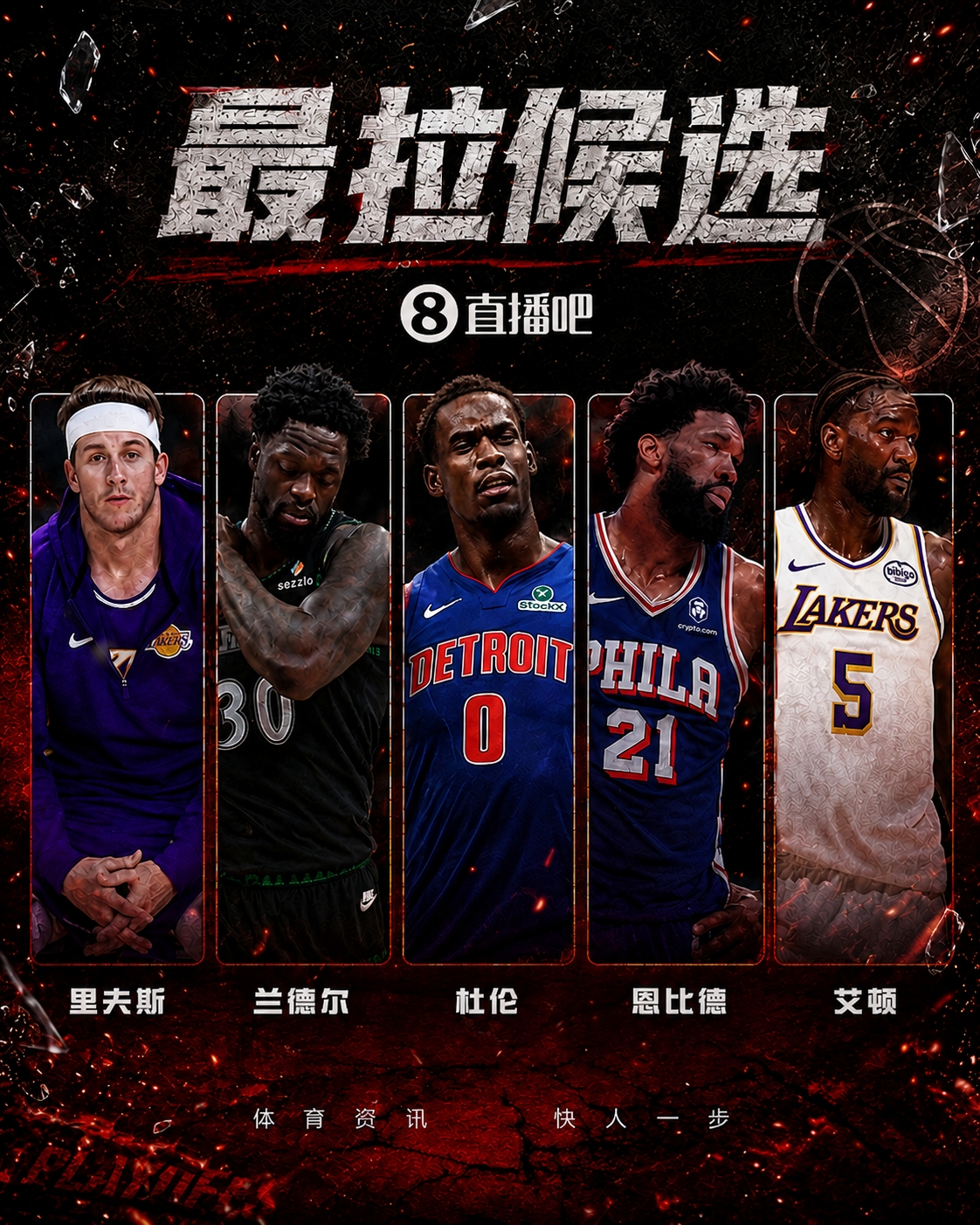 季后赛次轮最拉球员数据对比:里夫斯5.5失误居首,兰德尔命中率仅34.2% 季后赛次轮最拉球员数据对比:里夫斯5.5失误居首,兰德尔命中率仅34.2%