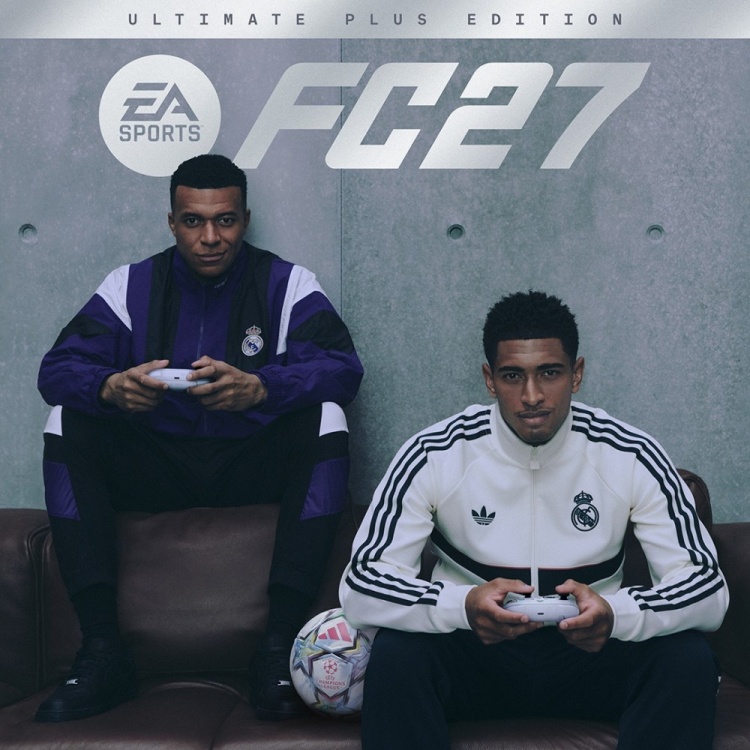 EA Sports FC27终极版PLUS封面：姆巴佩与贝林厄姆联袂登场