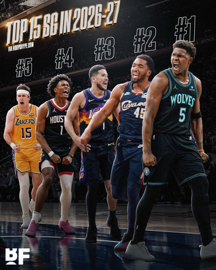 美媒评新赛季TOP15分卫!华子第1 米切尔第2 布克第3 阿门第4 美媒评新赛季TOP15分卫!华子第1 米切尔第2 布克第3 阿门第4
