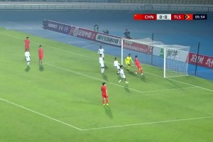 U16国足14球狂胜东帝汶 谢晋帅惟浩赵松源三人戴帽